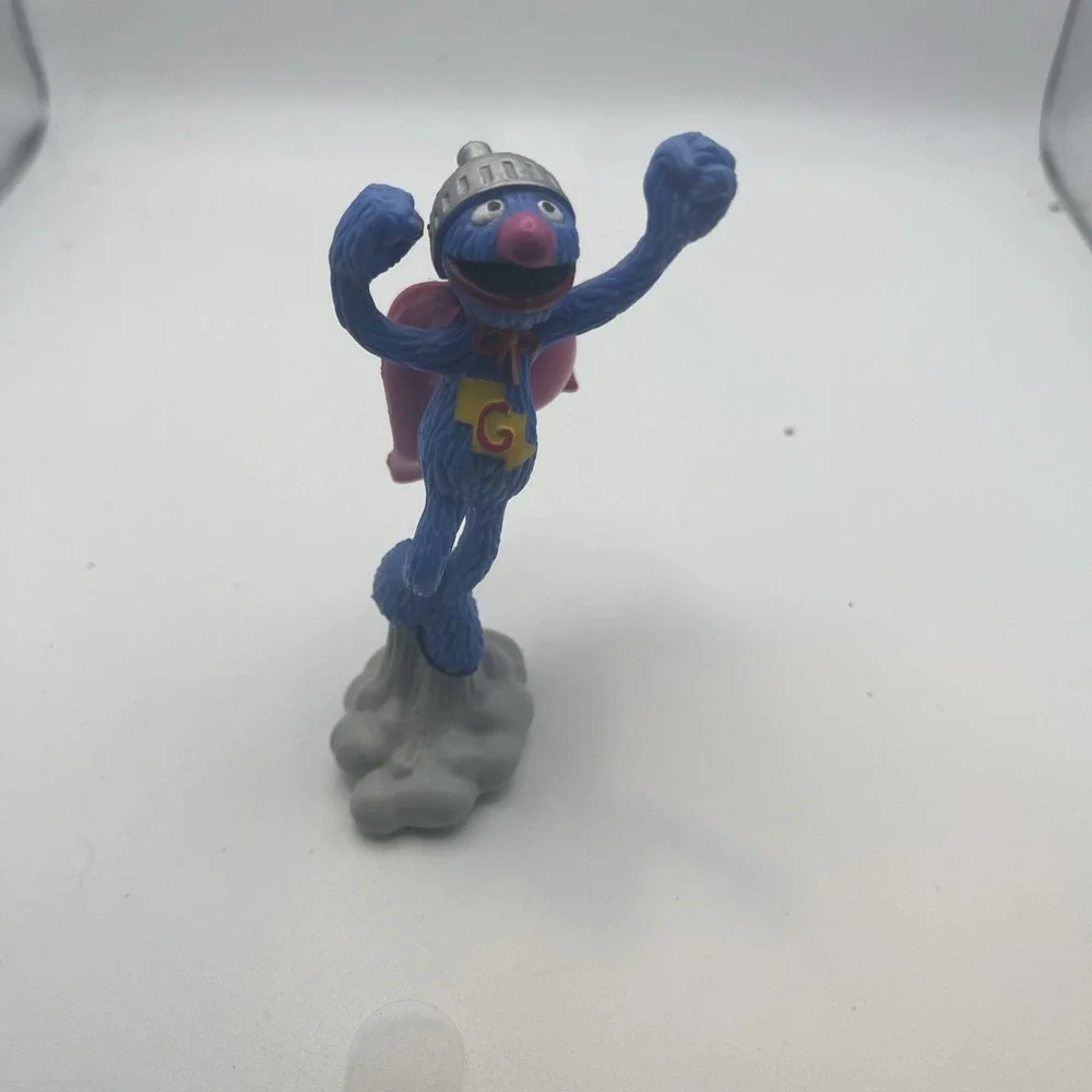 VTG Sesame Street Super Grover Action Figure PVC Jim Henson's Muppet's Applause - Picture 1 of 12